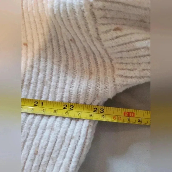Treasure & Bond | V-Neck Ribbed Stitched Sweater Pullover, Size S - Picture 6 of 7